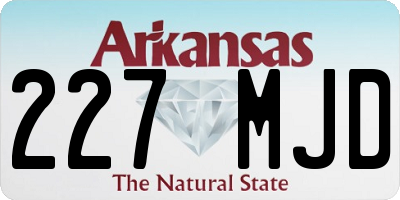 AR license plate 227MJD