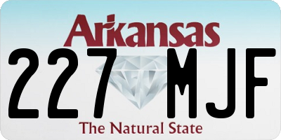 AR license plate 227MJF