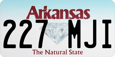 AR license plate 227MJI