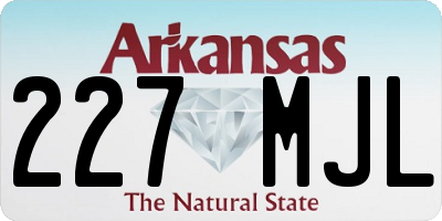 AR license plate 227MJL