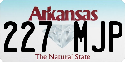 AR license plate 227MJP