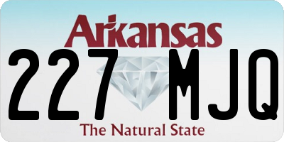 AR license plate 227MJQ