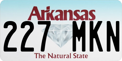 AR license plate 227MKN