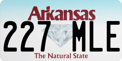 AR license plate 227MLE