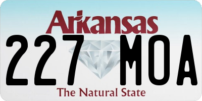 AR license plate 227MOA