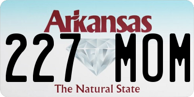 AR license plate 227MOM