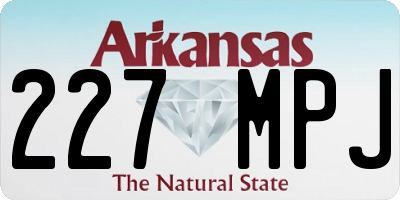 AR license plate 227MPJ