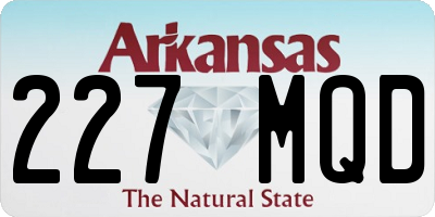 AR license plate 227MQD