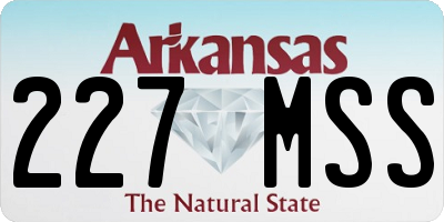 AR license plate 227MSS