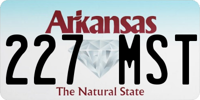 AR license plate 227MST