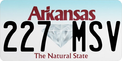 AR license plate 227MSV
