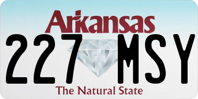 AR license plate 227MSY