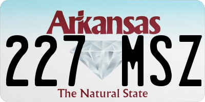 AR license plate 227MSZ