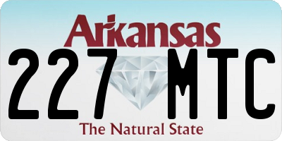 AR license plate 227MTC