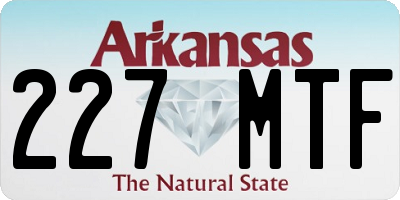 AR license plate 227MTF