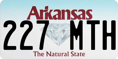 AR license plate 227MTH