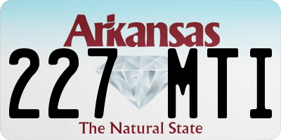 AR license plate 227MTI