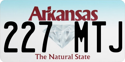 AR license plate 227MTJ