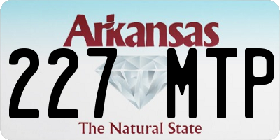 AR license plate 227MTP