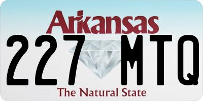 AR license plate 227MTQ
