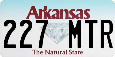 AR license plate 227MTR