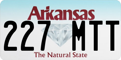 AR license plate 227MTT