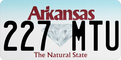 AR license plate 227MTU