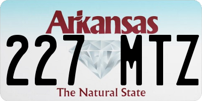 AR license plate 227MTZ