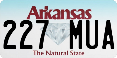 AR license plate 227MUA