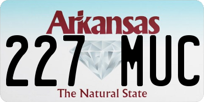 AR license plate 227MUC