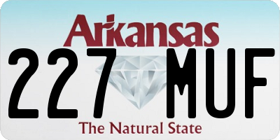 AR license plate 227MUF