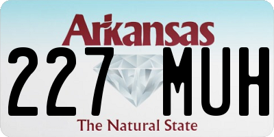 AR license plate 227MUH