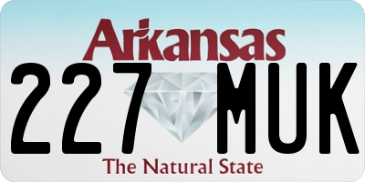 AR license plate 227MUK
