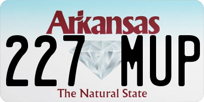 AR license plate 227MUP