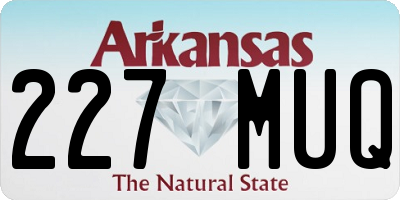 AR license plate 227MUQ