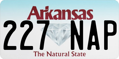 AR license plate 227NAP
