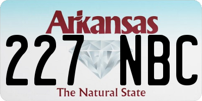 AR license plate 227NBC