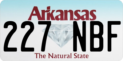 AR license plate 227NBF