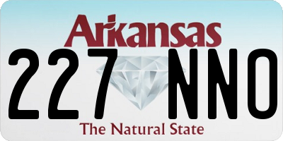 AR license plate 227NNO