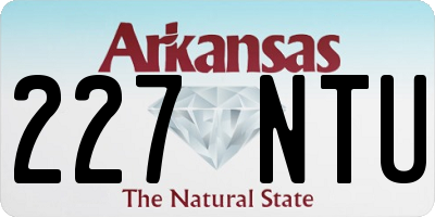 AR license plate 227NTU