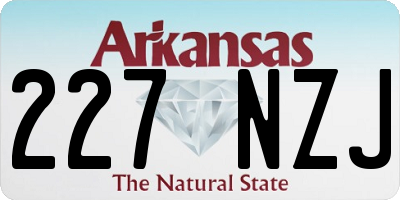 AR license plate 227NZJ