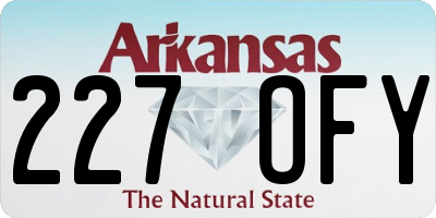 AR license plate 227OFY