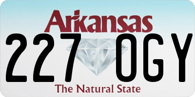 AR license plate 227OGY