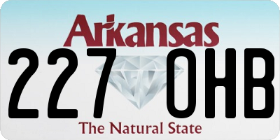 AR license plate 227OHB