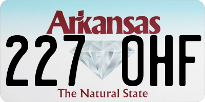 AR license plate 227OHF