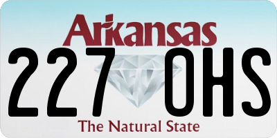 AR license plate 227OHS