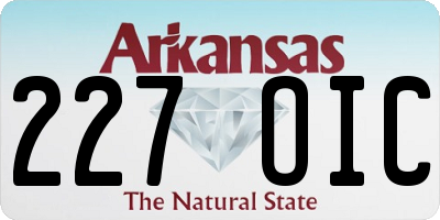 AR license plate 227OIC
