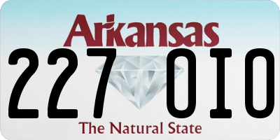 AR license plate 227OIO