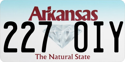 AR license plate 227OIY