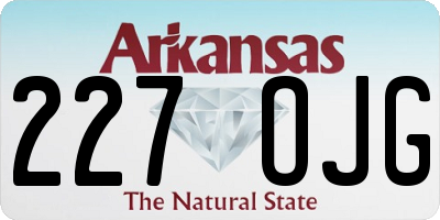 AR license plate 227OJG